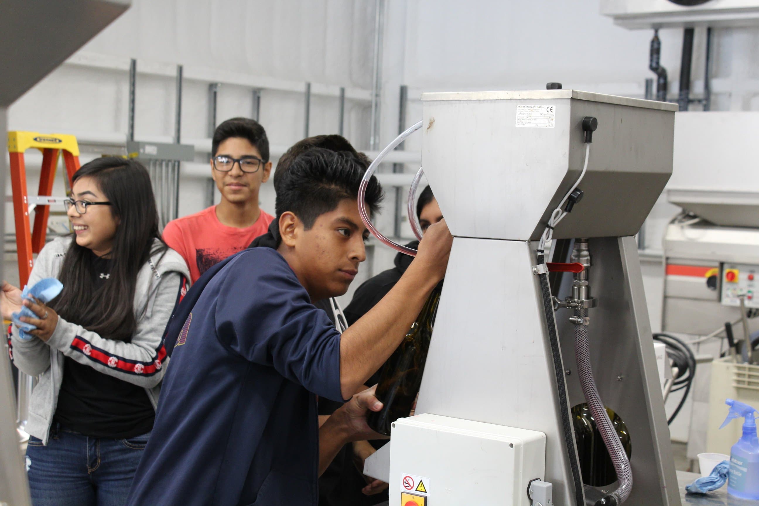 Ag Students Learn to Bottle Wine