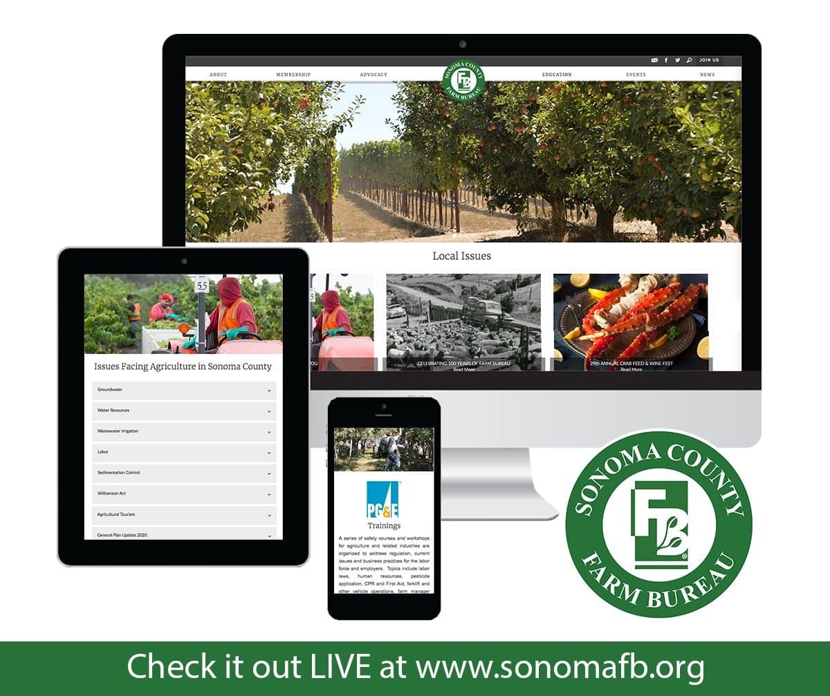 Sonoma County Farm Bureau Launches New Website