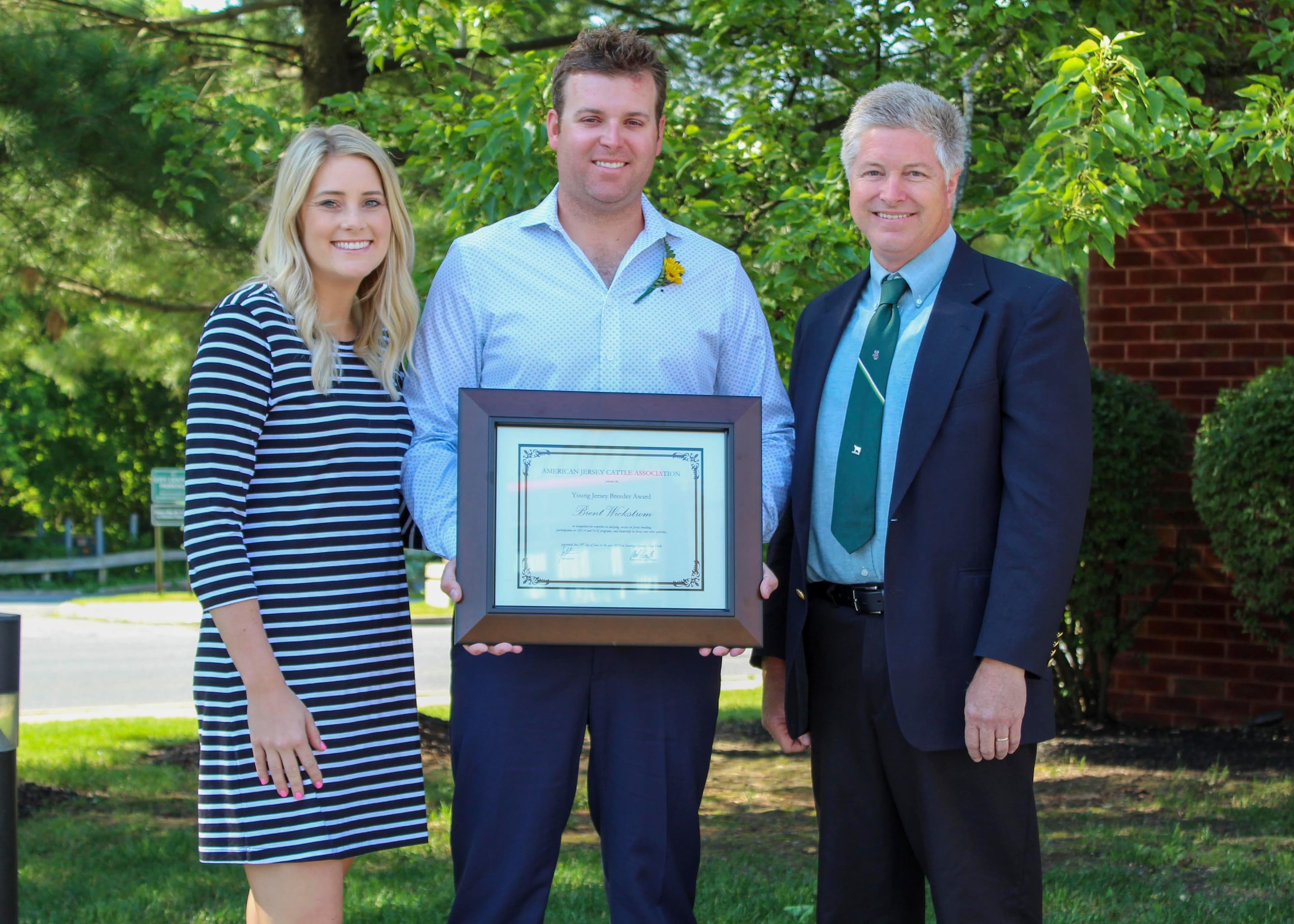 Brent Wickstrom Receives 2019 Young Jersey Breeder Award