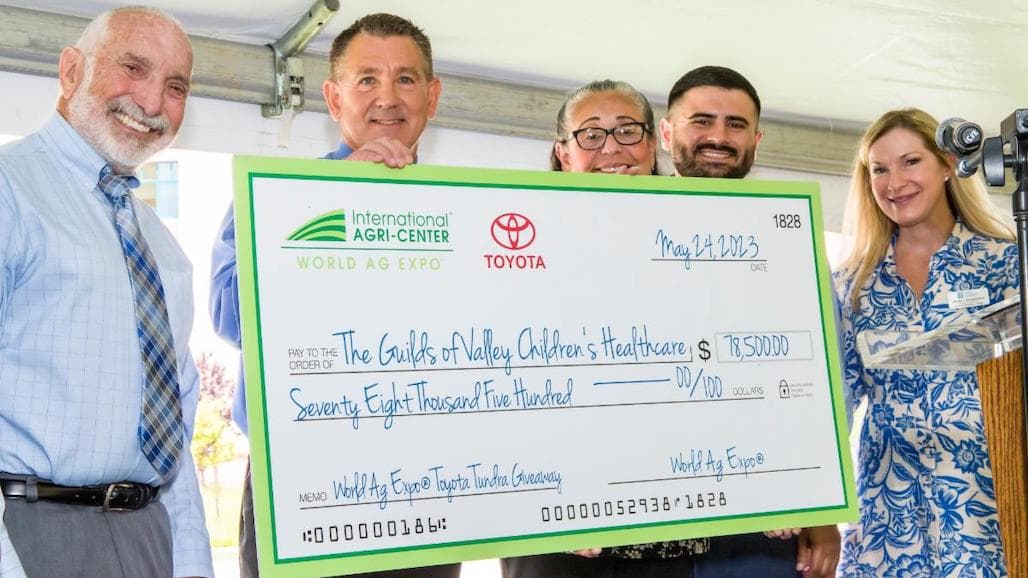 $78,500 Check Presented to Valley Children’s Healthcare