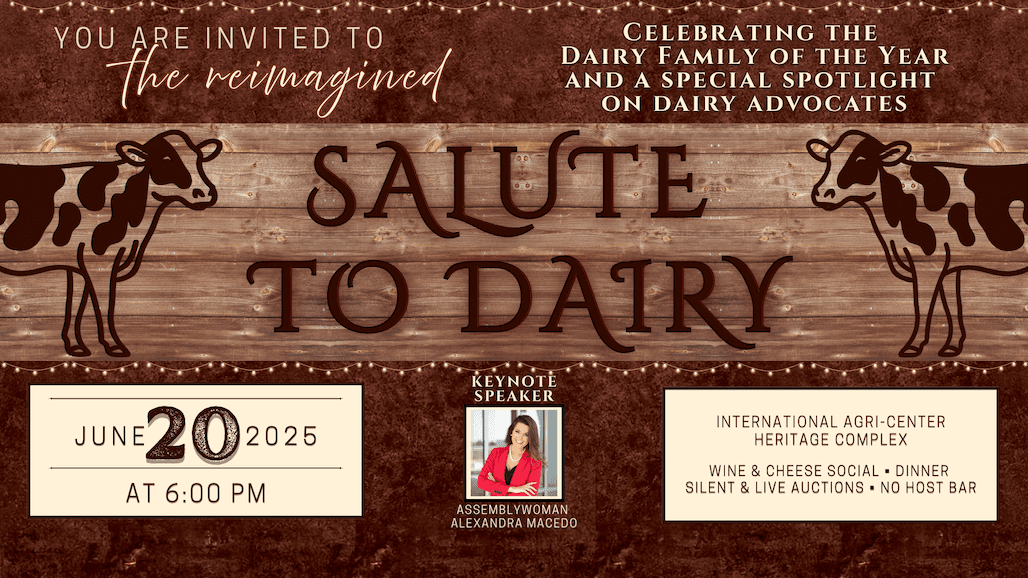 Tulare Chamber to Honor Legacy, Leadership & Advocacy at Salute to Dairy Event