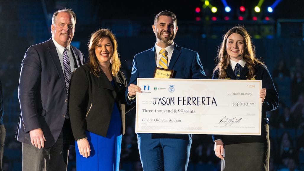 Hanford High School’s Jason Ferreira Named California “Ag Educator of the Year”