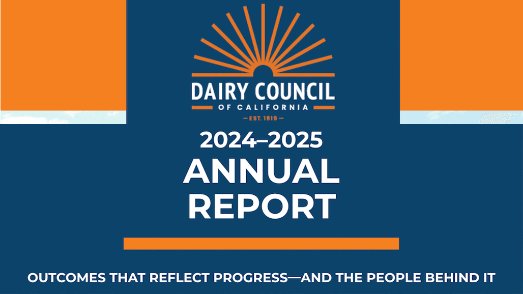 Dairy Council Of California Releases Annual Report
