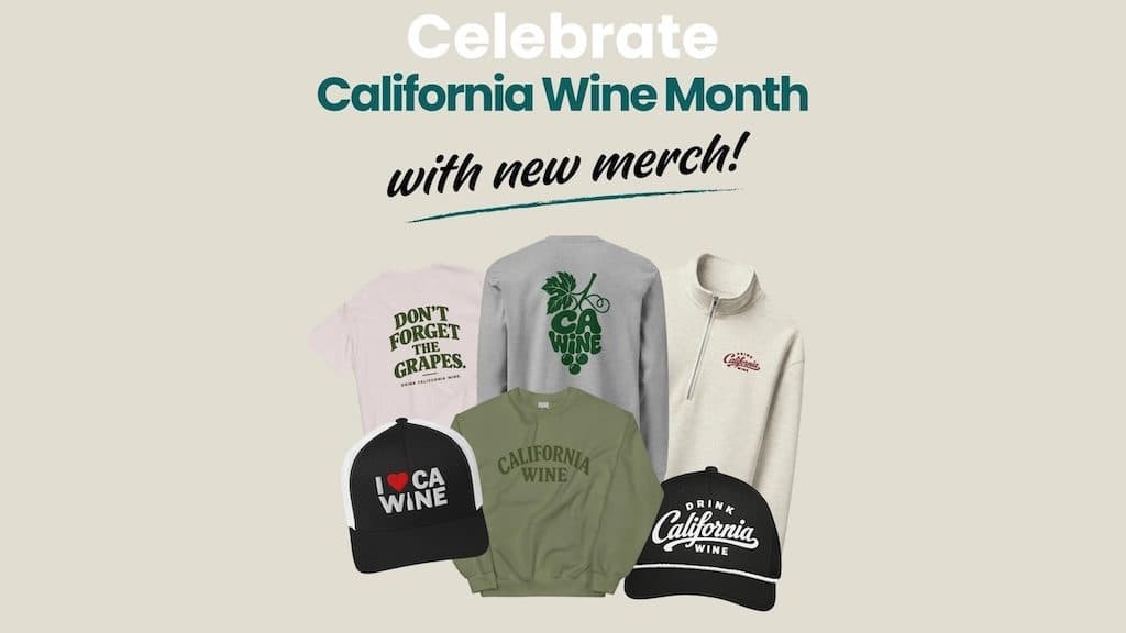 CAWG Launches California Wine Merchandise for California Wine Month